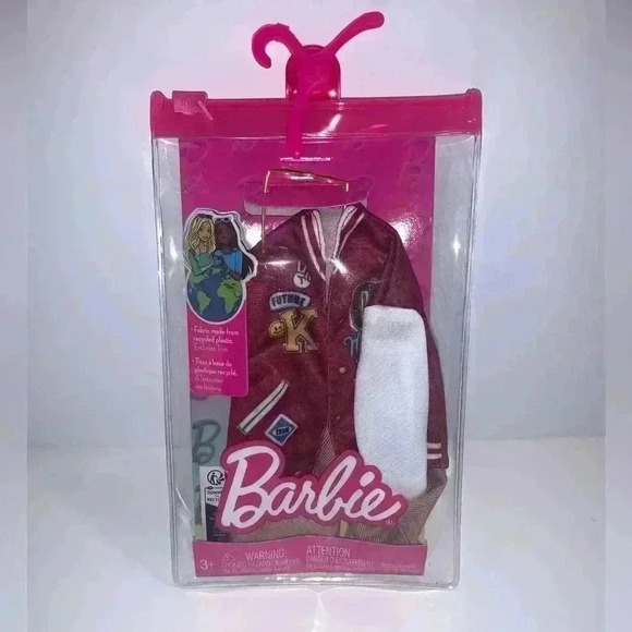 Barbie Clothes & Accessories  for  Ken Doll With Varsity Jacket, Shorts - Picture 1 of 12